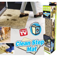 Супервбиральний придверний килимок для витирання ніг Clean Step Mat з абсорбувальними волокнами