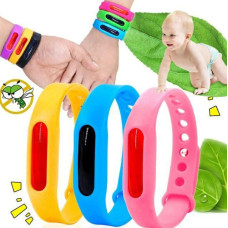 Якісний силіконовий браслет засіб від комарів і мошок безпечний зеленого кольору