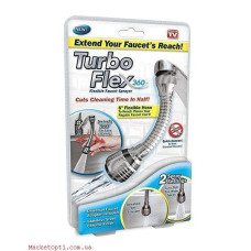 Гибкая насадка на кран для экономии воды аэратор для кухни практичнаяTurbo Flex 360