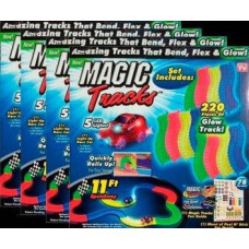  Дитяча гоночна траса Magic Tracks на 220 деталей з машинкою. Світиться гоночний трек-конструктор.