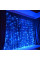 Уличная светодиодная гирлянда "Занавес" с мерцанием,480LED, 3м*3м, IP-44, синяя (провод-каучук)