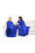 Плед ковдра з довгими рукавами теплий Snuggie Blanket, плед-халат Snuggie Blanket синій