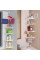 Кутова полиця у ванну телескопічна багаторівнева Multi Corner Shelf біла