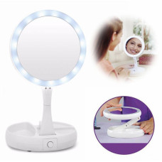 Дзеркало для макіяжу з led-підсвіткою складане My Fold Away Mirror двостороннє збільшувальне