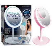 Зеркало для макияжа  3in1 с LED подсветкой, вентилятором и подставкой Beauty Breeze Mirror 