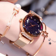  Женские наручные часы Starry Sky watch (золото)