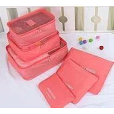 Набор дорожных малиновых органайзеров Secret Pouch