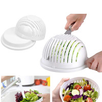Салатниця-овочерізка 2 в 1 Salad Cutter Bowl, чаша для нарізки овочів і салатів