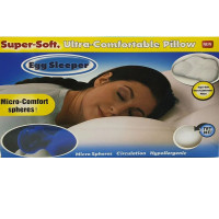  Анатомічна подушка для сну Egg Sleeper біла ортопедична з ефектом пам'яті з кульковим наповнювачем