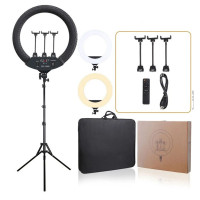  Кільцева LED лампа SLP-G500 45см зі штативом і пультом