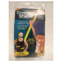Мужская майка для похудения Sweat SHAPER эластичная черная