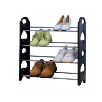 Полиця для взуття органайзер Amazing Stackable Shoe Rack 4 полки, на 12 пар