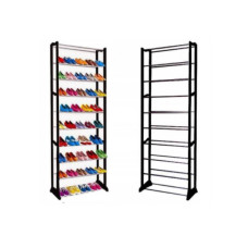 Стойка подставка полка для обуви органайзер 10 полок Amazing Shoe Rack черная