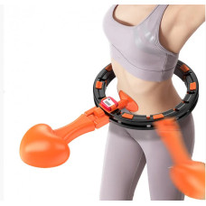Массажный обруч Pro Massaging Hula Hoop умный хулахуп тренажер со счетчиком для похудения портативный