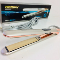  Праску випрямляч плойка для волосся з дисплеєм Geemy GM-407 Gold