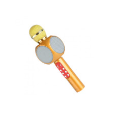  Бездротової мікрофон караоке колонка зі світломузикою SQone 1816 Золотий