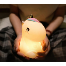 Силиконовый ночник 3D Toyslamp Радужный единорог