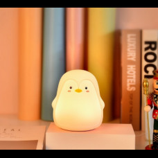 Силиконовая игрушка-ночник пингвин 3D toyslamp
