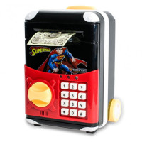 Сейф дитячий супер герої на колесах червоно-чорний