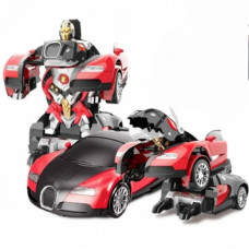 Радиуправляемая машина трансформер Bugatti Car Robot з пультом бугатті червона робот