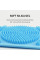 Двостороння силіконова мочалка-масажер для тіла Silica Gel Bath Brush блакитна