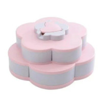 Органайзер для солодощів Candy Box 2 ярусу Обертається коробка для зберігання солодощів і закусок