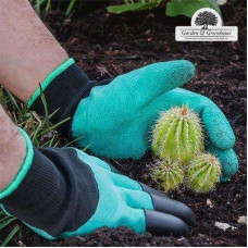 Садові рукавички з кігтями Garden Gloves для саду і городу з пластиковими наконечниками
