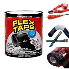 Изоляционная лента водонепроницаемая сверхпрочная клейкая Flex Tape 30см Ремонтный скотч Флекс Тейп