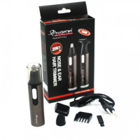  Мужской триммер Gemei Gm-3112 2 В 1 для носа ушей и висков с дополнительными насадками