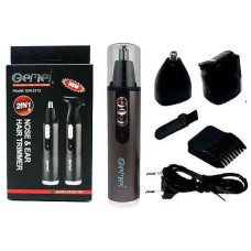 Тример машинка Gemei для стрижки волосся в носі і вухах 2 в 1