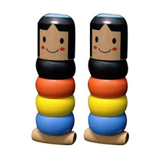 Стійкий дерев'яний чоловічок-неваляшка якого ніхто не може перемогти Small a wooden man, дитяча іграшка