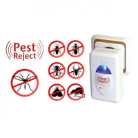  Ультразвуковой отпугиватель комаров, мух, тараканов, грызунов Reject Pest