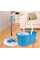 Турбо швабра с ведром Spin MOP 360 голубая с отжимом для уборки и мытья пола