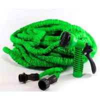 Шланг поливочный гибкий растягивающийся для сада и огорода гармошкой с распылителем MAGIC HOSE 200FT 60м 