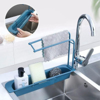 Органайзер для кухонної раковини Sink Holder, тримач для губки і миючого засобу з вішалкою