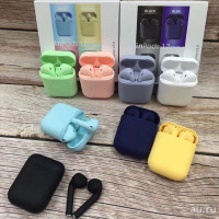  Беспроводные блютуз наушники InPods 12 Macaron Bluetooth 5.0 сенсорные, блютуз гарнитура в кейсе