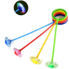  Скакалка на одну ногу з Led підсвічуванням і колесом, нейроскакалка світиться 66 см