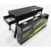 Мангал-гриль розкладний Babale переносний портативний з гратами для барбекю