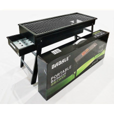 Мангал-гриль розкладний Babale переносний портативний з гратами для барбекю