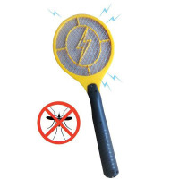 Мухобойка электрическая от комаров и мух на батарейках, уничтожитель летающих насекомых
