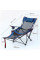 Кресло шезлонг для рыбалки и пикника складное с подножкой и подлокотниками