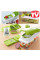 Овочерізка ручна багатофункціональна Nicer Dicer тертка шатківниця зі змінними насадками