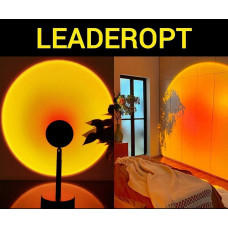 Металлический Проекционный светильник заката и рассвета SUNSET LAMP RGB с пультом  