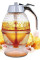 Контейнер диспенсер-емкость для меда и соусов с ручкой UKC Honey dispenser объём 230 мл стекло акрил