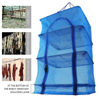  Сітка для сушіння риби грибів овочів і фруктів сушарка на повітрі, Підвісна сушарка 35х35х75 3 секції