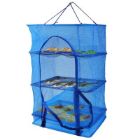  Сетка сушилка для сушки рыбы грибов овощей и фруктов сушилка подвесная на воздухе 49х49х75 см:4 секції