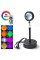 Настільна лампа проєкційна Sunset Lamp світильник заходу сонця (RGB) від мережі з пультом