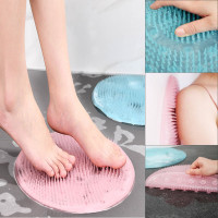  Силиконовый коврик для ванной комнаты круглый детский антискользящий  на присосках