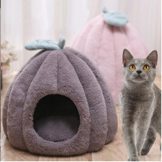  Будиночок для котів і маленьких собак м'який флісовий закритий лежанка місце для кошеняти