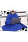 Плед ковдра з довгими рукавами теплий Snuggie флісовий, плед-халат Snuggie синій